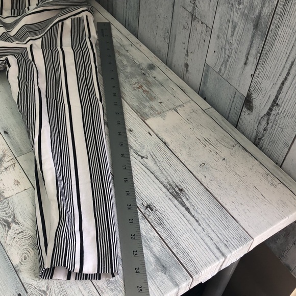 Ashley Stewart Linen Blend Strip Short Blazer 14 - Picture 8 of 9